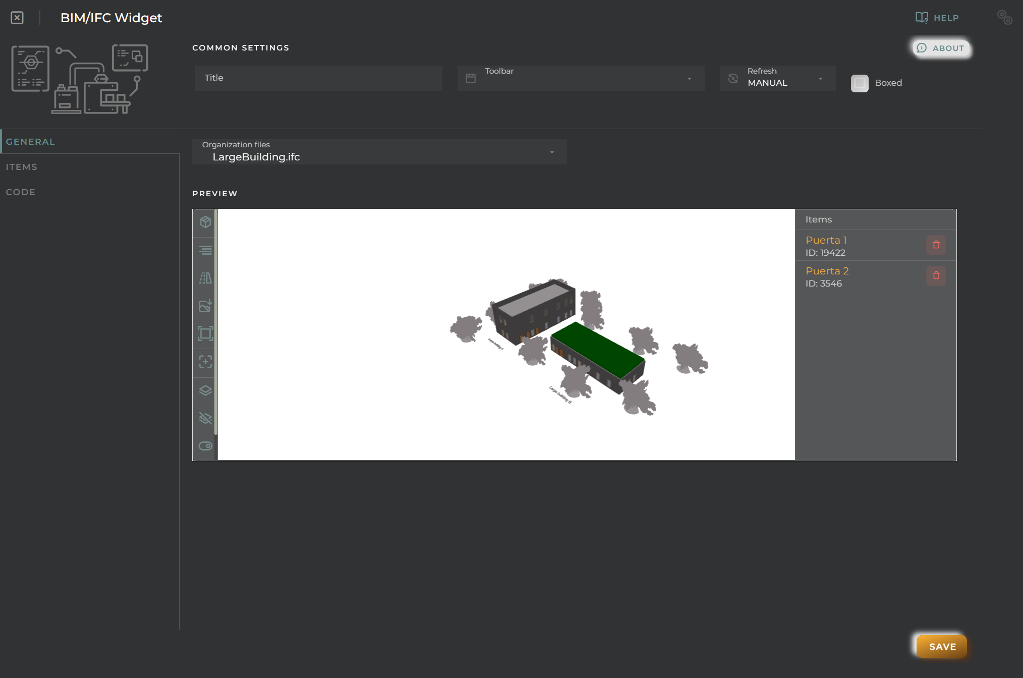 BIM/IFC General Configuration