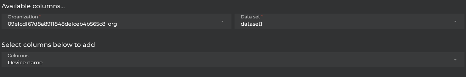 Data set select