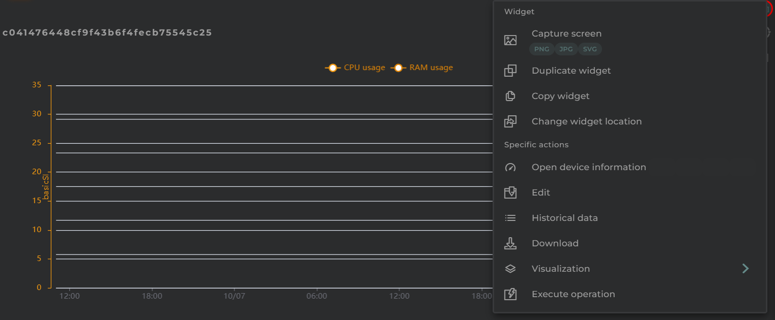 Data Streams History Actions