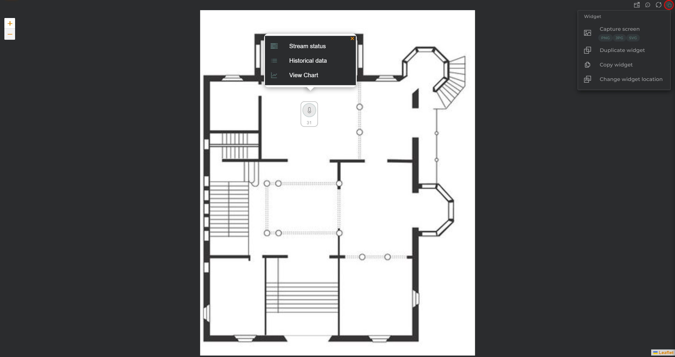 Image menu action